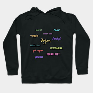 vegan words shirt Hoodie